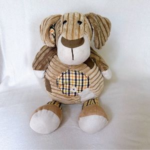 Jellycat Cordy Roy Corduroy Dog Brown Patchwork Bean Filled Plush Stuffed Animal